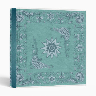 Teal Green Western Bandana Binder