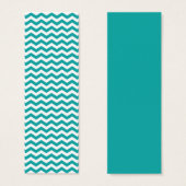 Teal Green White Chevron Zigzag (Front & Back)
