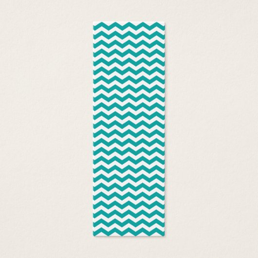 Teal Green White Chevron Zigzag (Front)