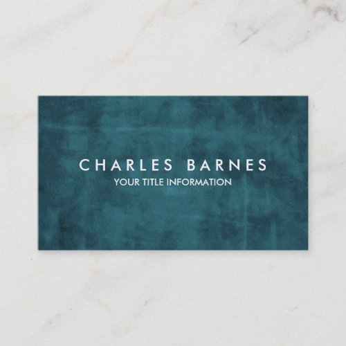 Teal Grunge Business Card