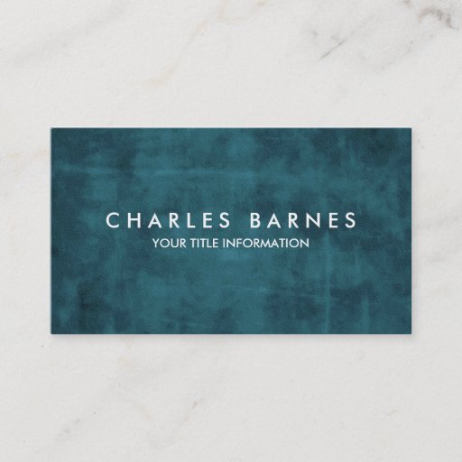 Customizable Teal Grunge Business Card