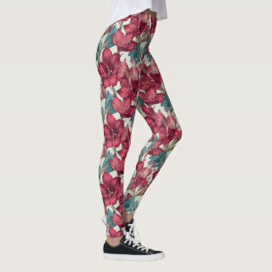 Teal Gym Wear Amaryllis Sparkle Gifts For Teenage  Leggings