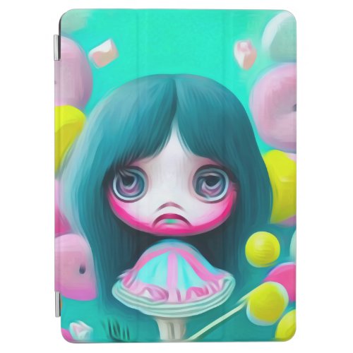 Teal Hair Candy Doll iPad Air Cover
