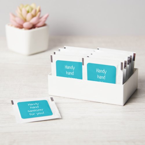 Teal Handy Hand Sanitizer Packets