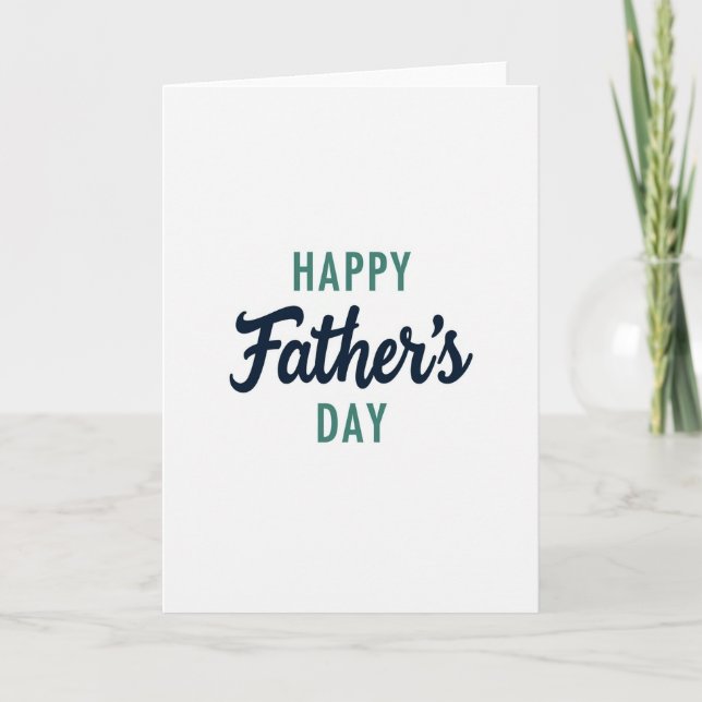 Teal Happy Day Script Card (Front)