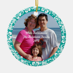 beach wedding christmas ornament