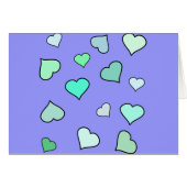 Teal Heart Pattern (Front Horizontal)