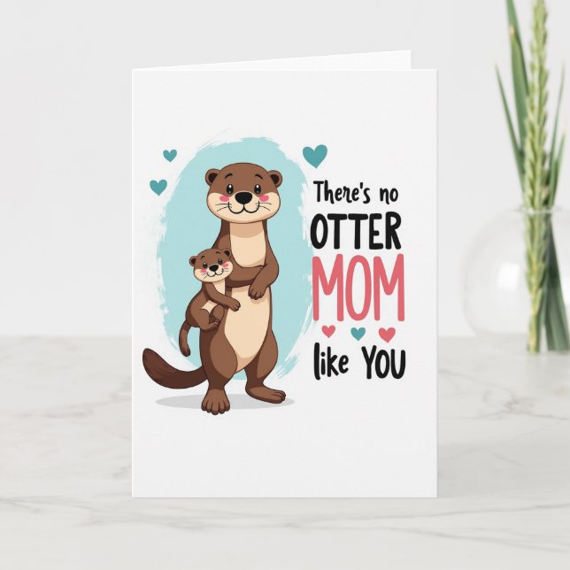 Teal Hearted Love Card (Front)