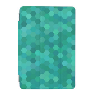Teal Hexagons iPad Mini Cover