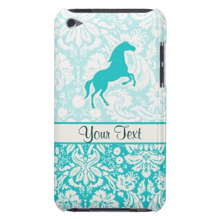 Teal Horse Barely There Ipod Cover