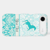 Teal Horse Case-Mate iPhone Case (Back (Horizontal))