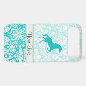 Teal Horse Case-Mate iPhone Case (Back (Horizontal))
