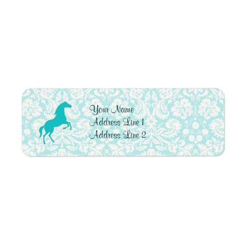 Teal Horse Label