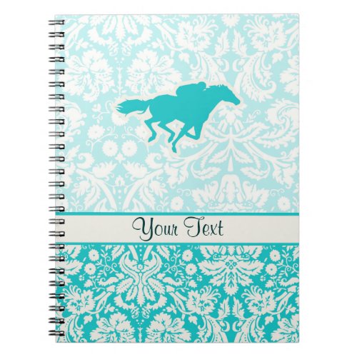 Teal Horse Racing Notebook