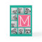 Teal & Hot Pink Instagram 8 Photo Collage Monogram