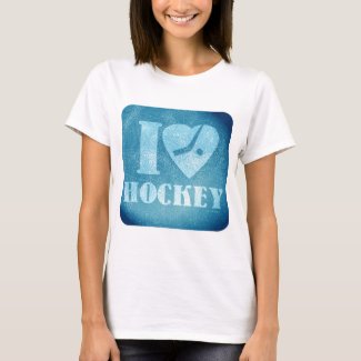 Teal Ice I Heart Hockey Epic Sports Logo