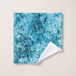 Teal illustration wash cloth