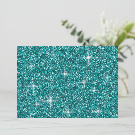 Teal iridescent glitter (Standing Front)