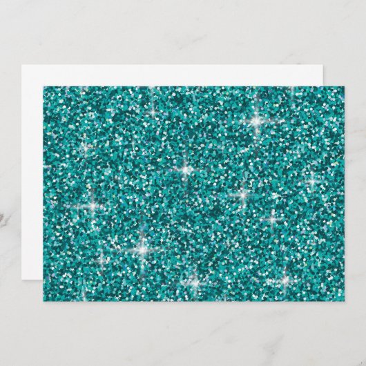 Teal iridescent glitter (Front/Back)