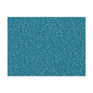 Teal Jane Austen Pride Prejudice Netherfield Ball Postcard