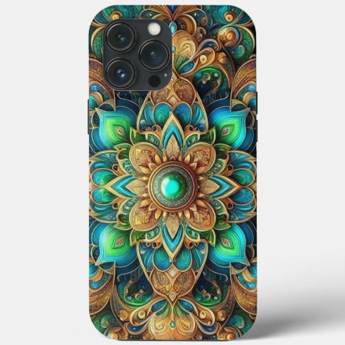 Teal Jewell Iphone Case