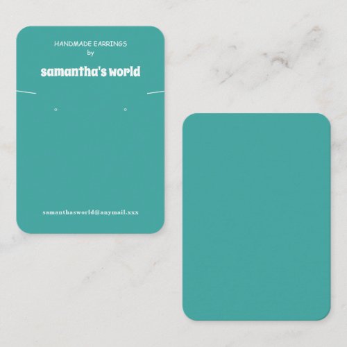 Teal Jewelry Display  Business Card