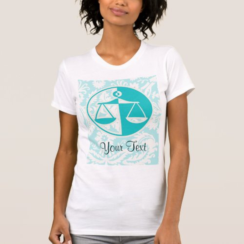 Teal Justice Scales T_Shirt