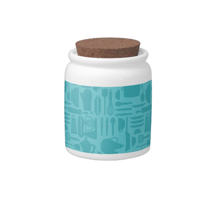 Teal Kitchen Ware Jar Candy Jars