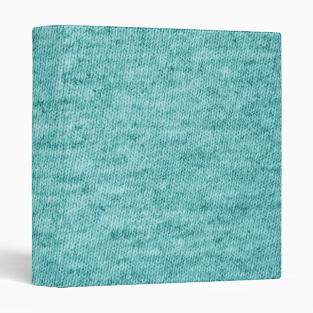 teal knit t-shirt texture binder (Front/Spine)