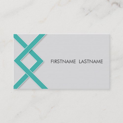 Teal Knot Personal Networking Business Cards