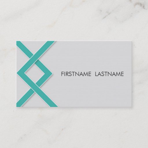 Customizable Teal Knot Personal Networking Business Cards