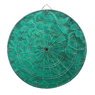 Teal Lace Dart Board