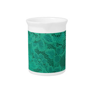 Teal Lace Drink Pitcher