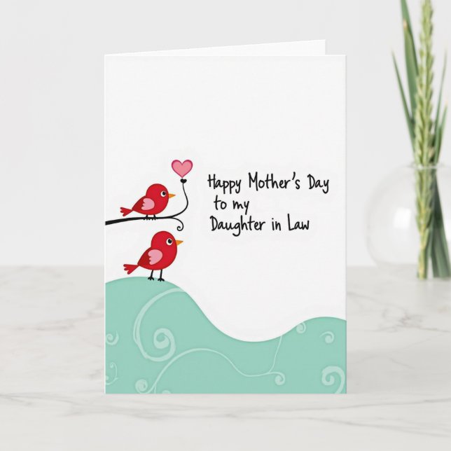 Teal Landscape Mothers Day Card (Front)