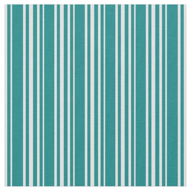 Teal & Lavender Colored Lines Fabric (Close Up)