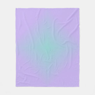 Teal Lavender Glow Fleece Blanket