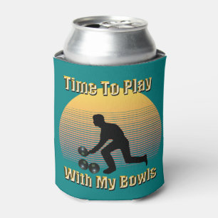 Teal Lawn Bowls Playtime, Can Cooler