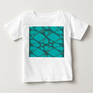 Teal Layered Ovals Baby T-Shirt