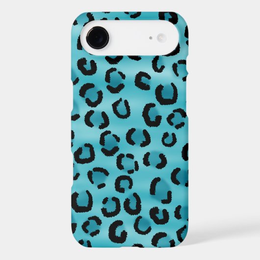 Teal Leopard Print Pattern. iPod Case-Mate Case (Back)