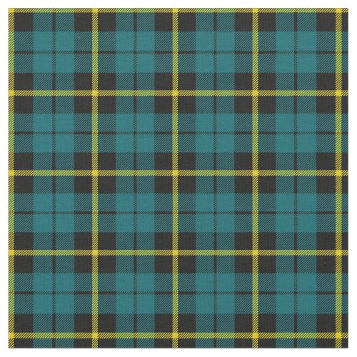 Teal light blue aqua yellow stripe plaid print2 fabric