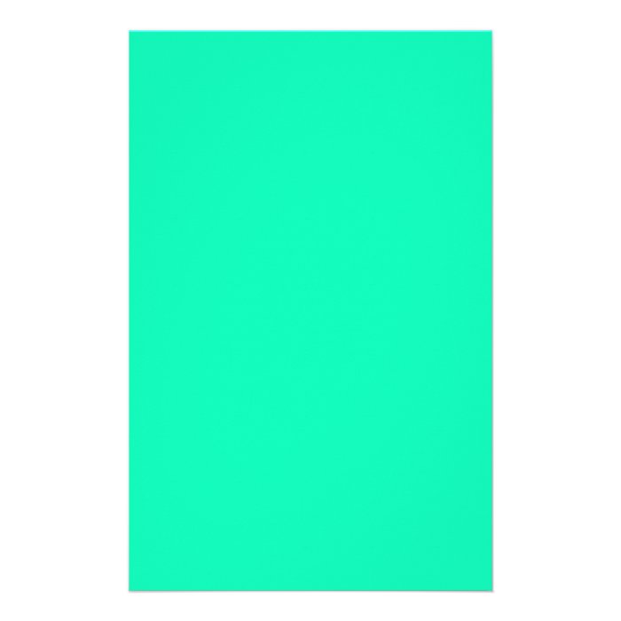 Teal ( light bluish green) stationery design