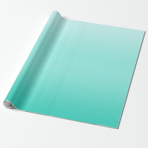 teal light fresh graduated levels wrapping paper