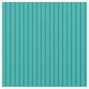Teal & Light Sea Green Stripes Pattern Fabric