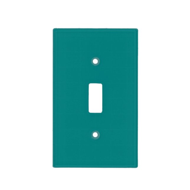 Teal Light Switch Cover (Front)