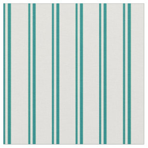 Teal & Light Yellow Colored Lines/Stripes Pattern Fabric