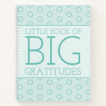 Teal Little Book Big Gratitude Journal Notebook
