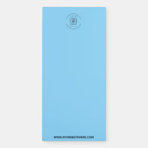 Teal Logo Website Magnetic Branding Notepad