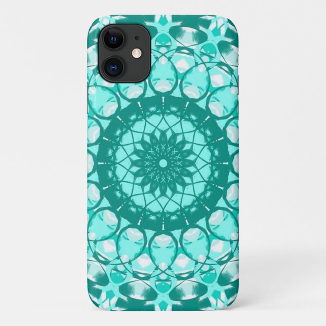 Teal Loopy Phone Case iPhone (Back)