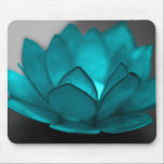 Teal Lotus Mouse Pad<br><div class="desc">color, pop, lotus, flower, black, white, hope, faith, serenity, rose, pop art, pink, purple, digital art, green, lime</div>