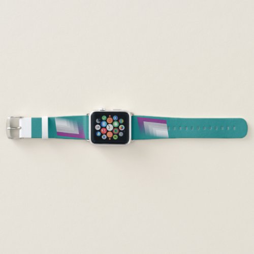 Teal magenta gray apple watch band